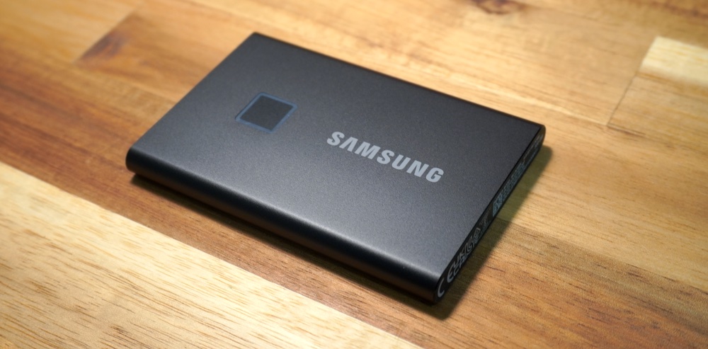 Samsung T7 Touch 2TB 指紋認証機能付き ポータブルSSD-